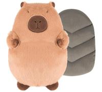 Get Trend Capybara Microwavable Heat Pad, Hot & Cold Pack Huggable Plushies | Fluffy Cold & Heat Compress for Relaxation, Stomach, Joint, Muscle & Period Pain, Natural Seed Weighted Animal Plush