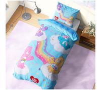 Get Trend Care Bears Single Duvet Cover Set for Kids Teens, Reversible Bedding & Pillowcase, OEKO-TEX Certified Bedroom Accessories for Boys Girls, Gifts for Kids (Multi Care Bears, Single)