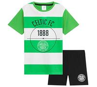 Get Trend Celtic F.C. Pyjamas for Boys Teens Short Football PJs Breathable Nightwear Loungewear Sleepwear Boys Gifts (7-8 Years, Green Celtic)