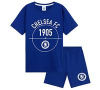 Get Trend Chelsea F.C. Pyjamas for Boys Teens Short Football PJs Breathable Nightwear Loungewear Sleepwear Gifts for Boys (11-12 Years, Blue Chelsea)