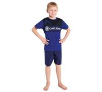 Get Trend Chelsea F.C. Pyjamas for Boys Teens Short Football PJs Breathable Nightwear Loungewear Sleepwear Gifts for Boys (7-8 Years, Navy Chelsea)