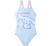 Get Trend Cinnamoroll Sanrio Girls Swimming Costume 5-14 Yrs, One Piece Swimsuit, Adjustable Bathing Suit Swimwear, Swimming Accessory (13-14 Years, Blue Cinnamoroll)