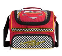 Get Trend Disney Cars Kids Insulated Lunch Bag with Dual Compartments | Cooler Bag for Lunch Box & Snacks, Food Carrier for School, Sports, Travel & Picnics, Boys Gifts (Multi Cars)