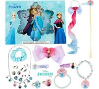 Get Trend Disney Frozen Advent Calendar 2025 for Girls, Hair Accessories & Jewellery Christmas Countdown, Hair Clips Scrunchies, Xmas Girls Gifts (Blue Frozen)