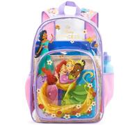 Get Trend Disney Frozen | Minnie Mouse | Princess Clear Backpack for Girls, Multicolor Princess, One Size, Transparent Backpack