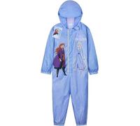 Get Trend Disney Frozen Puddle Suit Girls Toddlers, Hooded Water Resistant Paddle Overalls, Fleece Lining Rain Suit, All in One (7-8 Years, Blue Frozen)