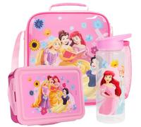 Get Trend Disney Princess Girls Lunch Bag Set with Bento Box & Bottle