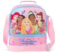 Get Trend Disney Princess Kids Insulated Lunch Bag, Dual Compartments Cooler Bag for Lunch Box & Snacks, Food Carrier for Sports, Travel & Picnics, School Supplies, Girls Gifts (Pink/Multi Princess)