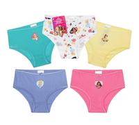 Get Trend Disney Princess Knickers for Girls Breathable Cotton Panties Toddlers Underwear Moana Pack of 5 Soft Underpants (5-6 Years, Multi Disney Princess 5 Pack)