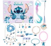 Get Trend Disney Stitch Advent Calendar 2025 for Girls, Hair Accessories & Jewellery Christmas Countdown, Hair Clips Scrunchies, Xmas Girls Gifts (Lilac Stitch)