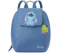 Get Trend Disney Stitch Backpack for Women & Teens, Cute Work & Travel Ladies Bag, PU Faux Leather for Girls, Gifts for Her (Blue Stitch)