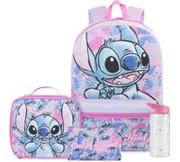 Get Trend Disney Stitch Girls Large Backpack Set 4 Pcs, 46cm School Bag