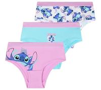 Get Trend Disney Stitch Knickers for Girls Teens Breathable Cotton Panties Underwear Pack of 3 Soft Underpants Stitch Gifts (13-14 Years, Multi Stitch 3 Pack)