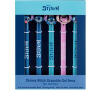 Get Trend Disney Stitch Pens Set of 5 Erasable Gel Pens Angel Office School Supplies Stationery Set Rollerball with Blue Ink Gifts for Girls (Stitch)