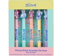 Get Trend Disney Stitch Pens Set of 5 Erasable Gel Pens Angel Office School Supplies Stationery Set Rollerball with Blue Ink Gifts for Girls (Stitch & Angel)