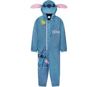 Get Trend Disney Stitch Puddle Suit Girls Toddlers, Hooded Water Resistant Paddle Overalls, Fleece Lining, Rain Suit, All in One (9-10 Years, Blue Stitch)