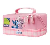 Get Trend Disney Stitch Toiletry Bag Women Teens Travel Essentials Makeup Wash Bag Kids Gym Bathroom Holiday Gifts for Her (Pink Stitch Angel)