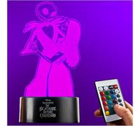 Get Trend Disney The Nightmare Before Christmas LED Night Light, Bedside Table Desk Lamp, USB & Battery-Powered Lamp 16 Colours 4 Modes, Bedroom Decor (Multi NMBC Jack Sally)