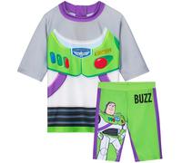 Get Trend Disney Toy Story Boys Swimming Costume Set 2 Piece Swimwear Rash Guard Top Swim Trunks Buzz Lightyear Swimsuit for Beach Pool Holiday Essentials (4-5 Years, Multi Toy Story)