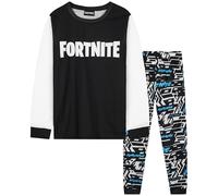 Get Trend Fortnite Boys Pyjamas Set, Long PJs for Kids & Teenagers, Cosy Loungewear Soft Nightwear, Gamer Gifts for Boys (13-14 Years, Blue/White Fortnite)