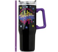 Get Trend Fortnite Insulated Tumbler with Straw 940ml/32oz, Stainless Steel Travel Mug for Hot & Cold Drinks, Metal Water Bottle, Thermal Coffee Cup (Black Fortnite)