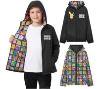 Get Trend Fortnite | Minecraft | Pokemon Rain Coat for Boys & Teens | Reversible Jacket or Fleece Lined Water Resistant Raincoat, Lightweight Hooded Outerwear for School or Travel, Gifts for Boys