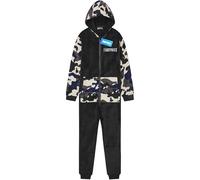 Get Trend Fortnite Onesie for Boys Teens 7-16 Years, Hooded Fleece Jumpsuit Pyjamas, Cosy PJs Loungewear, Gamer Gifts for Boys (11-12 Years, Black Camo)