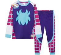 Get Trend Ghost Spider Pyjama Set for Boys 3-8 Years, Long Sleeve T-Shirt & Pj Trousers, Soft & Warm Loungewear, Gifts for Boys (3-4 Years, Multi Ghost Spider)