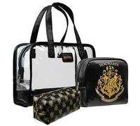 Get Trend Harry Potter Toiletry Bag Set for Women & Girls, 3 Piece | Makeup Bag Set, Cosmetic Cases for Everyday Use, On the Go Travel Toiletry Pouches Holiday Essentials