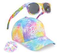 Get Trend Hello Kitty | Barbie | Squishmallows Girls Baseball Cap, Sunglasses & Scrunchie Sets, Travel Holiday Accessories
