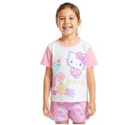 Get Trend Hello Kitty | Cinnamoroll Girls Pyjamas Set 5-14 Yrs, 2 Pcs Pj Short Bottoms & Breathable Loungewear T-shirt, Anime Nightwear
