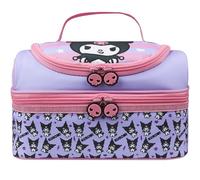 Get Trend Hello Kitty Kuromi Kids Insulated Lunch Bag, Dual Compartments Cooler Bag for Lunch Box & Snacks, Food Carrier for School, Sports, Travel & Picnics, School Supplies Gifts (Multi Kuromi)