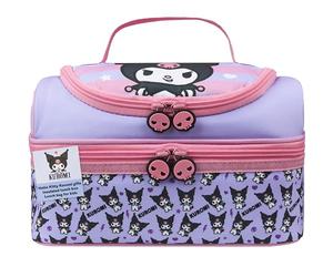 Get Trend Hello Kitty Kuromi Lunch Bag for Kids Kawaii Insulated Lunch Box Compartments Anime Snacks Food Carrier for School Picnic Cooler Bag (Multi Kuromi)