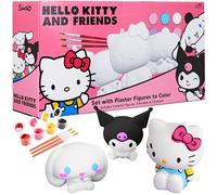 Get Trend Hello Kitty Paint Your Own Set for Girls, Kids DIY Arts & Crafts | Plaster Figurines with Watercolour Brushes & Paint Set, Creative Art Supplies for Kids Activities, Kawaii Gift Set for Girls