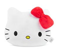 Get Trend Hello Kitty Sanrio 3D Plush Cushion for Sofa & Bed, Kawaii Hugging & Cuddle Cushion for Kids Teens & Adults, Bedroom Accessories, Gifts for Girls (White Hello Kitty, L37 x W32)