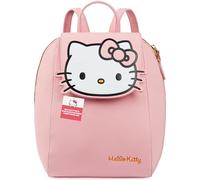 Get Trend Hello Kitty Sanrio Backpack for Women & Teens, Kawaii Cute Work & Travel PU Faux Leather Girls Bag, Gifts for Her (Pink Hello Kitty)