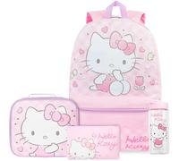 Get Trend Hello Kitty Sanrio Kids Large Backpack Set, 4 Pcs