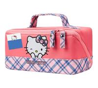 Get Trend Hello Kitty Sanrio Toiletry Bag Women Teens Travel Essentials Kawaii Makeup Wash Bag Kids Shower Bathroom Holiday Anime Gifts (Pink Hello Kitty)
