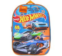 Get Trend Hot Wheels Backpack Kids Rucksack Daypack Nursery Bag Preschool Primary Sports Travel Bookbag Adjustable Straps 3+ (Blue Hot Wheels)