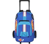 Get Trend Hot Wheels Boys 3D Trolley Bag, Backpack for Travel and School | 2-in-1 Kids Cabin Suitcase with Wheels & Handles, Backpack with Adjustable Straps, Travel Gifts (Blue/Multi Hot Wheels)