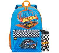 Get Trend Hot Wheels Boys Backpack 2 Pcs Set, 43cm School Bag