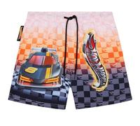 Get Trend Hot Wheels Boys Swimming Shorts, UPF 50+ Mesh Lined Kids Swim Shorts, Beach Swimming Trunks, Pool Accessories (7-8 Years, Multi Hot Wheels)