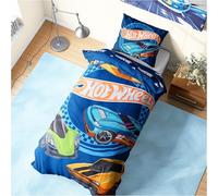 Get Trend Hot Wheels Single Duvet Cover Set for Kids and Teens | Reversible Bedding Set & Pillowcase, OEKO-TEX Certified Bedroom Accessories, Gifts for Boys (Multi Hot Wheels, Single)