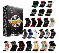 Get Trend Hot Wheels Socks Advent Calendar 2026 for Boys, 24 Pairs
