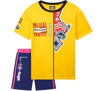 Get Trend KPop Demon Hunters Girls Pyjamas Set 5-14 Yrs, 2 Pc Pjs Short Sleeve Top & Shorts, Casual Loungewear Summer Clothes (13-14 Years, Multi KPop Demon Hunters)