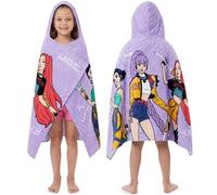 Get Trend KPop Demon Hunters Huntrix Hooded Towels for Girls, Cotton Bath Beach Towel Poncho, Soft & Absorbent Hooded Shower Swimming Wrap & Changing Robe, Pool & Travel Holiday Essentials