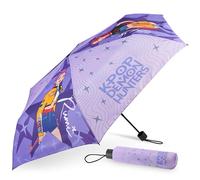 Get Trend KPop Demon Hunters Windproof Compact Umbrella, Huntrix Foldable Strong Travel Umbrella for Rain, Lightweight Portable Rain Travel Essential for Girls Teens, Kpop Gifts for Girls