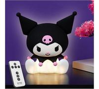 Get Trend Kuromi 3D Silicone Light, USB-Powered Rechargeable Squishy LED Lamp, Kawaii Remote Controlled 3 Light Modes Lamp for Bedroom, Gifts for Her (Kuromi)