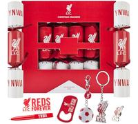 Get Trend Liverpool Pop Christmas Crackers, Pack of 6 Football Crackers, Collectible Liverpool Gifts, Paper Crowns & Festive Jokes Inside, Xmas Gifts (Multi Liverpool)