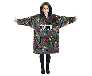 Get Trend Marvel Oversized Hoodies for Kids Teens, Avengers Fleece Hoodie Blanket with Sherpa Lined Hood, Warm Superhero Gifts for Boys
